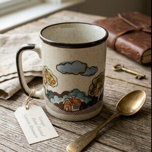 Vintage 1970s Japanese Stoneware Mug